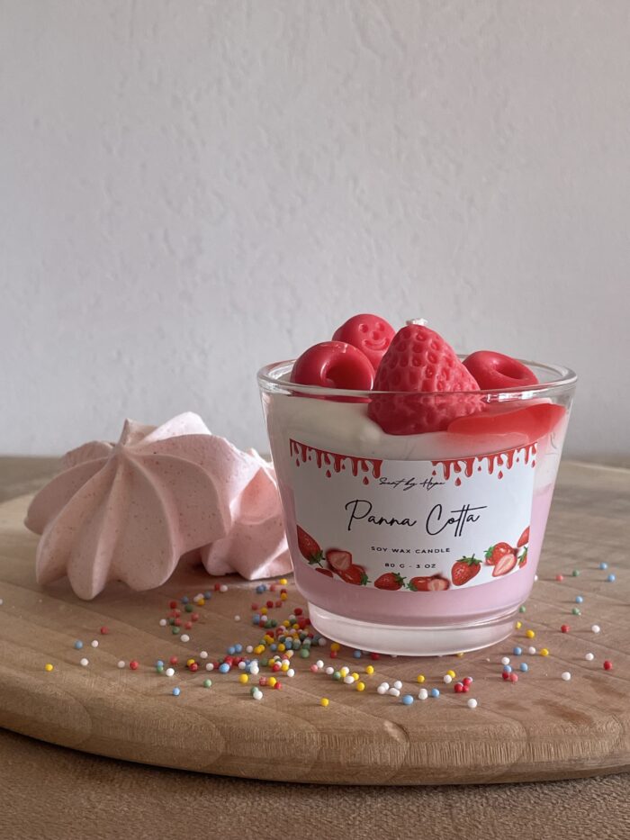 Bougie parfumée parfum fraise