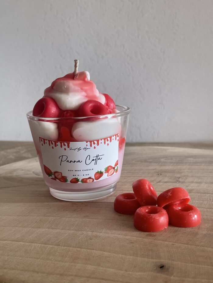 Bougie parfumée parfum fraise