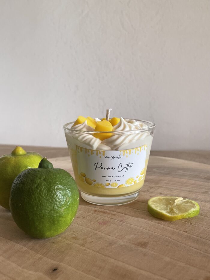 Bougie parfumée parfum citron