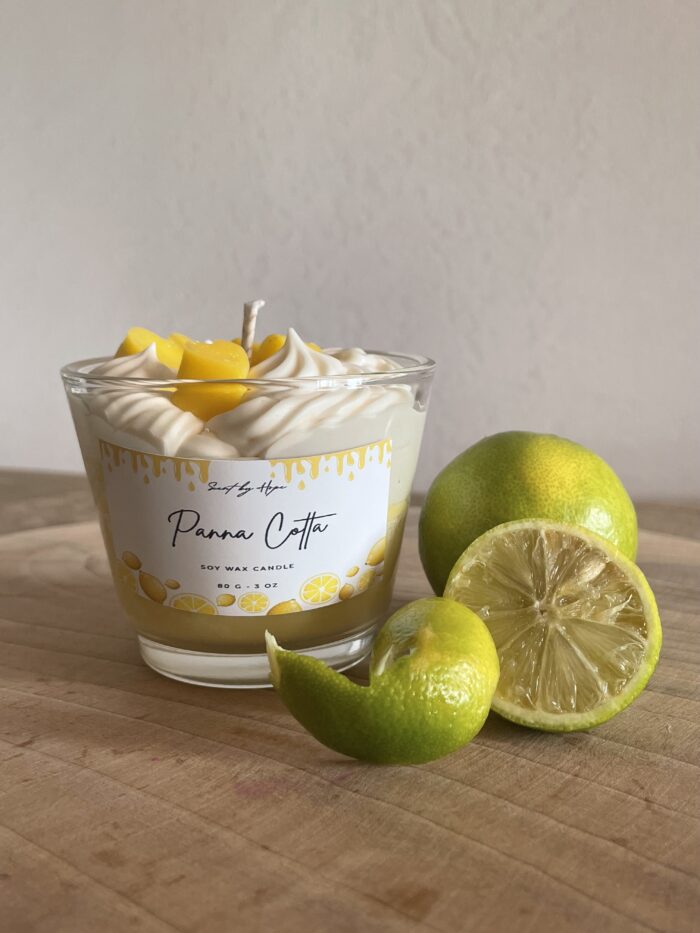 Bougie parfumée parfum citron