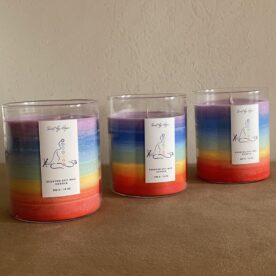 bougie �  la cire de soja parfumée bougie chakra maroc