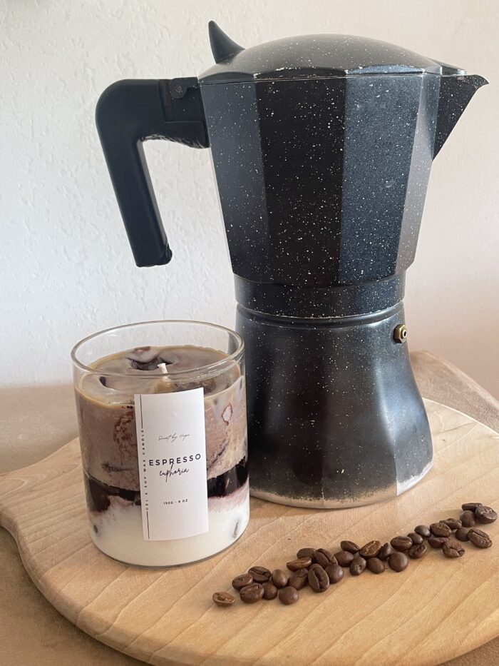 Bougie cire gel et soja iced coffee