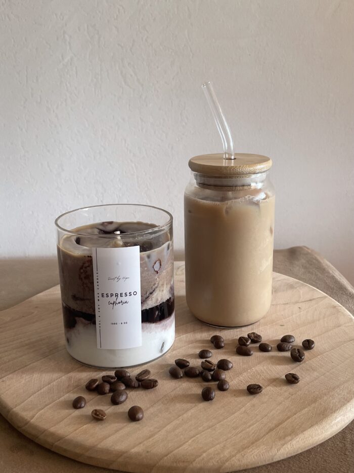 Bougie cire gel et soja iced coffee